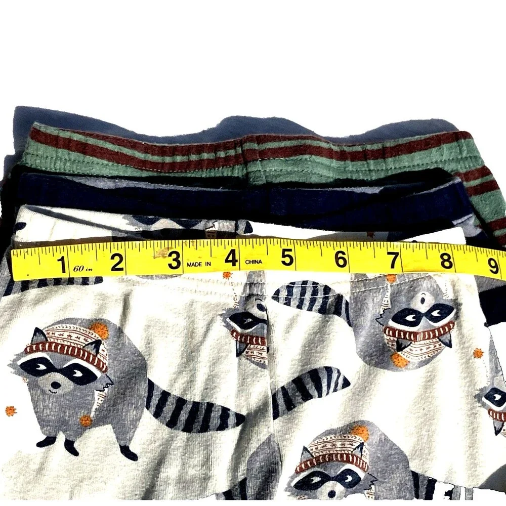 Just One You Carters 3T 4T Toddler Pajamas 3 Sets Raccoon Moose Tops Bottoms